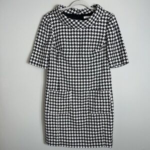 Black and White Houndstooth Dress
